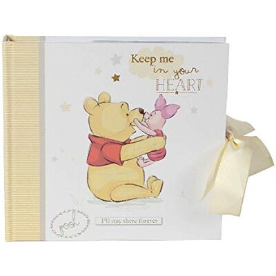 Happy Homewares Album fotograficzny Kubuś Puchatek i Prosiaczek z kremową wstążką 50 zdjęć oficjalnie licencjonowany Happy Homewares Album fotograficzny Kubuś Puchatek i Prosiaczek z kremową wstążką 50 zdjęć oficjalnie licencjonowany