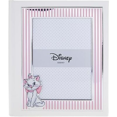 VALENTI & CO. Disney Baby Minou Aristogatti – Album fotograficzny dla dzieci ze srebrnym uchwytem na zdjęcie na prezent chrzest noworodka lub urodziny dla dzieci VALENTI & CO. Disney Baby Minou Aristogatti – Album fotograficzny dla dzieci ze srebrnym uchwytem na zdjęcie na prezent chrzest noworodka lub urodziny dla dzieci