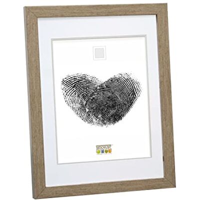 Deknudt Frames Deknudt S43AD2P1_18,0x24,0 ramka na zdjęcia, z passe-partout, drewno, kolor srebrny, 24 sztuki Deknudt Frames Deknudt S43AD2P1_18,0x24,0 ramka na zdjęcia, z passe-partout, drewno, kolor srebrny, 24 sztuki