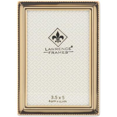 Lawrence Frames Lawrence Ramki klasyczne koraliki ramka na zdjęcia, 3,5 x 5, złota Lawrence Frames Lawrence Ramki klasyczne koraliki ramka na zdjęcia, 3,5 x 5, złota