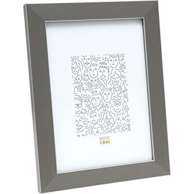 Deknudt Frames S41VK7 ramka na zdjęcia 18 x 24 cm, szara, tworzywo sztuczne, wąska ramka na zdjęcia z tworzywa sztucznego Deknudt Frames S41VK7 ramka na zdjęcia 18 x 24 cm, szara, tworzywo sztuczne, wąska ramka na zdjęcia z tworzywa sztucznego