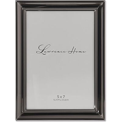 Lawrence Frames Czarna metalowa ramka na zdjęcia 5 x 7 wzór warstw Lawrence Frames Czarna metalowa ramka na zdjęcia 5 x 7 wzór warstw