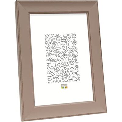 Deknudt Frames Deknudt Ramka na zdjęcia, drewno, taupe, 18 x 24 cm Deknudt Frames Deknudt Ramka na zdjęcia, drewno, taupe, 18 x 24 cm