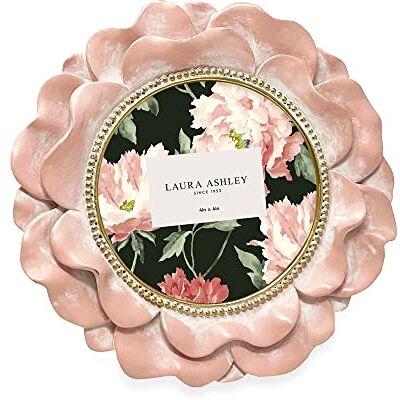 Laura Ashley Okrągła ramka z żywicy na zdjęcia 10x10 cm z ozdobnym obramowaniem z kwiatami i koralikami, do ekspozycji na stole i ścianie, kwiatowa dekoracja domu (różowa i złota) Laura Ashley Okrągła ramka z żywicy na zdjęcia 10x10 cm z ozdobnym obramowaniem z kwiatami i koralikami, do ekspozycji na stole i ścianie, kwiatowa dekoracja domu (różowa i złota)