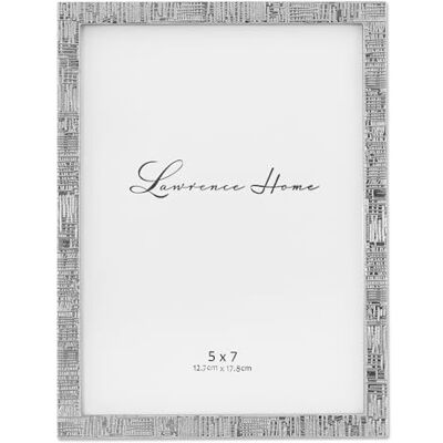 Lawrence Frames Lawrence Ramka na zdjęcia, srebrna, 5x7 Lawrence Frames Lawrence Ramka na zdjęcia, srebrna, 5x7