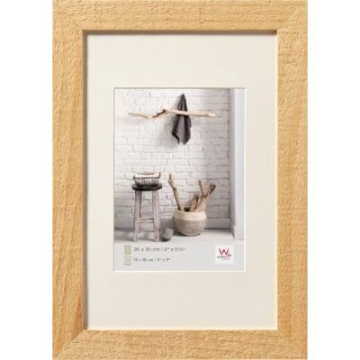 walther design Ramka na zdjęcia naturalna 10 x 15 cm z passe-partout, Rama drewniana Home HO015H walther design Ramka na zdjęcia naturalna 10 x 15 cm z passe-partout, Rama drewniana Home HO015H