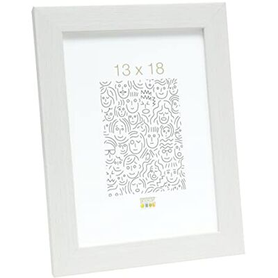 Deknudt Frames S41VF1 13x18 fotoframa biała żywica Deknudt Frames S41VF1 13x18 fotoframa biała żywica