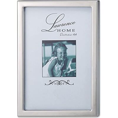 Lawrence Frames 710657 srebrna standardowa metalowa ramka na zdjęcia, 12 na 18 cm Lawrence Frames 710657 srebrna standardowa metalowa ramka na zdjęcia, 12 na 18 cm