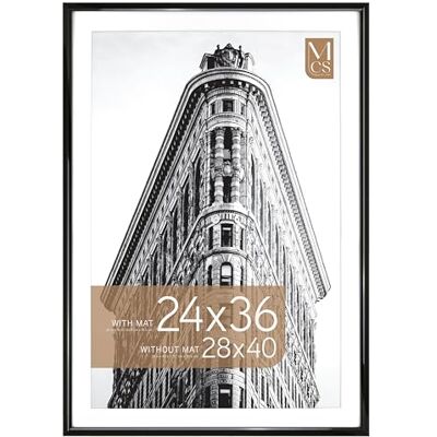 MCS Trendsetter Matowa ramka plakatowa z wyświetlaczem 24 x 36 cm, czarna, pionowa i pozioma, wisząca na ścianie, duża ramka na zdjęcia i plakaty (1 opakowanie) MCS Trendsetter Matowa ramka plakatowa z wyświetlaczem 24 x 36 cm, czarna, pionowa i pozioma, wisząca na ścianie, duża ramka na zdjęcia i plakaty (1 opakowanie)