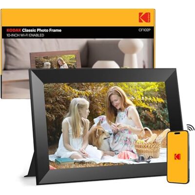 Kodak Cyfrowa ramka na zdjęcia Wi-Fi 10,1", ekran dotykowy HD IPS, elektroniczna ramka na zdjęcia z pamięcią 32 GB, automatyczne obracanie zdjęć, udostępnianie zdjęć lub filmów w dowolnym miejscu za Kodak Cyfrowa ramka na zdjęcia Wi-Fi 10,1", ekran dotykowy HD IPS, elektroniczna ramka na zdjęcia z pamięcią 32 GB, automatyczne obracanie zdjęć, udostępnianie zdjęć lub filmów w dowolnym miejscu za