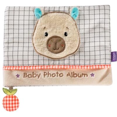 Fehn Album fotograficzny dla niemowląt Capybara – odkrywanie, badania, odczuwanie – z materiałową fotoksiążką do zabawy zapamiętywania twarzy i nauki imion – album dla niemowląt i małych dzieci od 0+ Fehn Album fotograficzny dla niemowląt Capybara – odkrywanie, badania, odczuwanie – z materiałową fotoksiążką do zabawy zapamiętywania twarzy i nauki imion – album dla niemowląt i małych dzieci od 0+