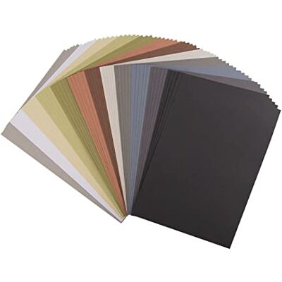 Creative Florence Cardstock papier, mieszanka kolorów, odcienie ziemi, odcienie brązu, 216 g/m², DIN A4, 60 sztuk, tekstura, do scrapbookingu, tworzenia kart, wykrawania i innych prac ręcznych Creative Florence Cardstock papier, mieszanka kolorów, odcienie ziemi, odcienie brązu, 216 g/m², DIN A4, 60 sztuk, tekstura, do scrapbookingu, tworzenia kart, wykrawania i innych prac ręcznych