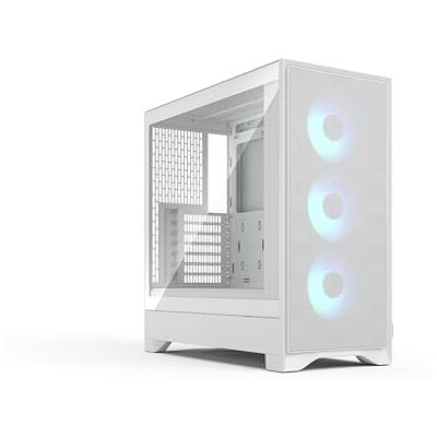 Fractal Design Pop 2 Air White RGB Tempered Glass Performance Airflow PC Gaming Case Mesh Front Panel Three 120 mm RGB Fans Included Spacious Interior ATX/mATX/ITX Motherboard Support Fractal Design Pop 2 Air White RGB Tempered Glass Performance Airflow PC Gaming Case Mesh Front Panel Three 120 mm RGB Fans Included Spacious Interior ATX/mATX/ITX Motherboard Support