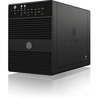ICY BOX RaidSonic IcyBox IB-RD3640SU3 obudowa dysku twardego (4 x 8,9 cm (3,5 cala), SATA I, SATA III, USB 3.0) czarna ICY BOX RaidSonic IcyBox IB-RD3640SU3 obudowa dysku twardego (4 x 8,9 cm (3,5 cala), SATA I, SATA III, USB 3.0) czarna