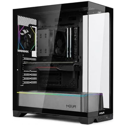 Noua Utopia FS100, obudowa do gier ATX, potrójne ciągłe szkło hartowane bez ramek, wentylator ARGB i pasek LED ARGB, obsługa chłodzenia cieczy do 360 mm, srebrny Noua Utopia FS100, obudowa do gier ATX, potrójne ciągłe szkło hartowane bez ramek, wentylator ARGB i pasek LED ARGB, obsługa chłodzenia cieczy do 360 mm, srebrny