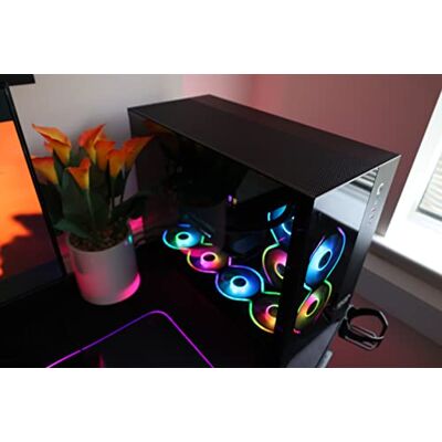 SaharaGaming P480TB-E RGB ATX obudowa PC (4 x 12 cm modułowy wentylator ARGB Pirate Eye, zarządzanie kablami, koncentrator wentylatora 10 portów, PWM, SYNC) czarna SaharaGaming P480TB-E RGB ATX obudowa PC (4 x 12 cm modułowy wentylator ARGB Pirate Eye, zarządzanie kablami, koncentrator wentylatora 10 portów, PWM, SYNC) czarna