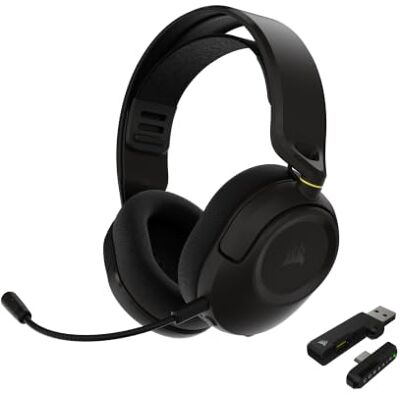 Corsair HS35 v3 bezprzewodowy zestaw słuchawkowy do gier z mikrofonem – 2,4 GHz i Bluetooth (PC/PS5/PS4/Switch/Mac/Mobile), lekki komfort, Dolby Atmos, czarny Corsair HS35 v3 bezprzewodowy zestaw słuchawkowy do gier z mikrofonem – 2,4 GHz i Bluetooth (PC/PS5/PS4/Switch/Mac/Mobile), lekki komfort, Dolby Atmos, czarny
