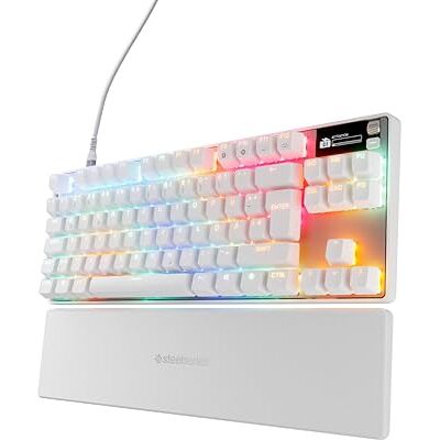 SteelSeries APEX PRO TKL Gen 3 analogowe przełączniki magnetyczne OmniPoint 3.0, auto presety QuickSet (Rapid Trigger, Rapid Tap/SOCD, Protection Mode), OLED, RGB, PBT, złącze USB-C, DE QWERTZ SteelSeries APEX PRO TKL Gen 3 analogowe przełączniki magnetyczne OmniPoint 3.0, auto presety QuickSet (Rapid Trigger, Rapid Tap/SOCD, Protection Mode), OLED, RGB, PBT, złącze USB-C, DE QWERTZ