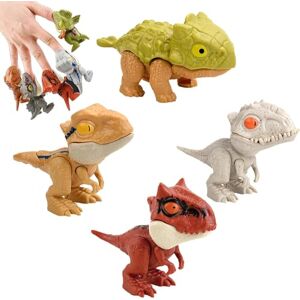 NAYIRI Zabawka z dinozaurem Tyrannosaurus Rex do gryzienia palcami, zabawka z dinozaurem do gryzienia palcami, najnowsza zabawka z dinozaurem z 2024 r. (4pcs-e)