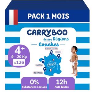 CARRYBOO De Nos Regions Pieluszki Rozmiar 4+ 9-20 kg Pieluszki jednorazowe pochodzenie Francja Pielęgnacja niemowląt Lokalna i ekologiczna Naturalny skład Dostępna cena 126 przedmiotów - CARRYBOO De Nos Regions Pieluszki Rozmiar 4+ 9-20 kg Pieluszki jednorazowe pochodzenie Francja Pielęgnacja niemowląt Lokalna i ekologiczna Naturalny skład Dostępna cena 126 przedmiotów -