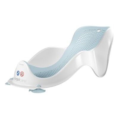 Angelcare Dopasowany fotelik kąpielowy dla niemowląt, ergonomiczny i bezpieczny, 0-6 miesięcy, niebieski Angelcare Dopasowany fotelik kąpielowy dla niemowląt, ergonomiczny i bezpieczny, 0-6 miesięcy, niebieski