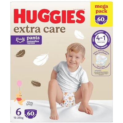 HUGGIES Extra Care Pieluchy, Rozmiar 6 HUGGIES Extra Care Pieluchy, Rozmiar 6