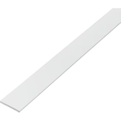 Alberts 479282 eco płaski drążek PVC U, biały 1000 x 30 mm Alberts 479282 eco płaski drążek PVC U, biały 1000 x 30 mm