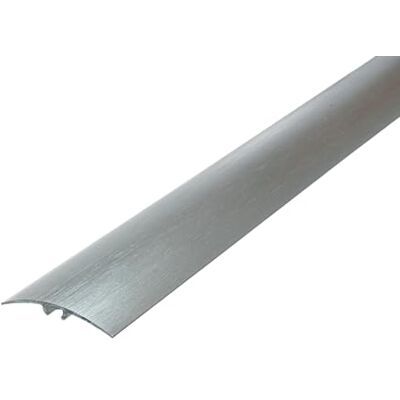 CEZAR Próg drzwiowy, profil przejściowy, profil wyrównujący, szyna przejściowa do wkręcania, aluminium wąski 37 mm, srebrny elektropolerowany szczotkowany CEZAR Próg drzwiowy, profil przejściowy, profil wyrównujący, szyna przejściowa do wkręcania, aluminium wąski 37 mm, srebrny elektropolerowany szczotkowany