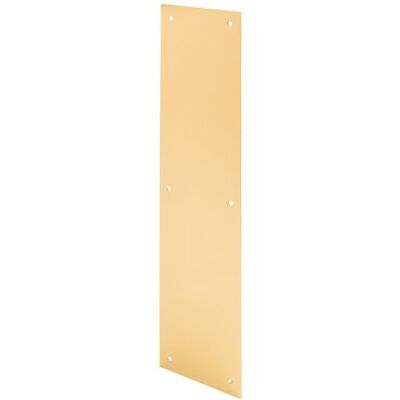 PRiME J 4580 Płyta przesuwna do drzwi, 10 x 40 cm, polerowany mosiądz PRiME J 4580 Płyta przesuwna do drzwi, 10 x 40 cm, polerowany mosiądz