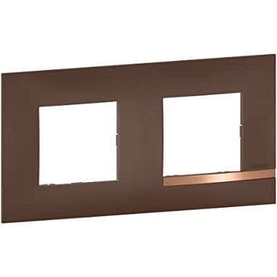 Bticino legrand BTAL9TS2 Tabliczka Alcantara® kolekcja 2 słupki wykończeniowe ziemi Siena-Brązowy z obramowaniem z efektem miedzi-BTAL9TS2 Bticino legrand BTAL9TS2 Tabliczka Alcantara® kolekcja 2 słupki wykończeniowe ziemi Siena-Brązowy z obramowaniem z efektem miedzi-BTAL9TS2