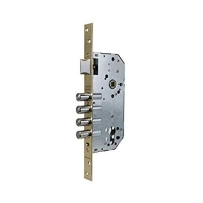 tesa R200B5SCL Jednopunktowy Zamek Bezpieczeństwa do Drzwi Drewnianych, Wykończenie Mosiężne, Rozstaw 50 mm, Bez Wkładki, Rozeta E700L, Zaczep i Mocowania tesa R200B5SCL Jednopunktowy Zamek Bezpieczeństwa do Drzwi Drewnianych, Wykończenie Mosiężne, Rozstaw 50 mm, Bez Wkładki, Rozeta E700L, Zaczep i Mocowania