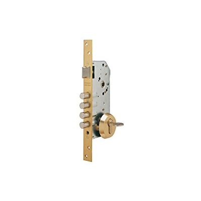 tesa R200B5SCL Jednopunktowy Zamek Bezpieczeństwa do Drzwi Drewnianych, Wykończenie Mosiężne, Rozstaw 50 mm, Bez Wkładki, Rozeta E700L, Zaczep i Mocowania tesa R200B5SCL Jednopunktowy Zamek Bezpieczeństwa do Drzwi Drewnianych, Wykończenie Mosiężne, Rozstaw 50 mm, Bez Wkładki, Rozeta E700L, Zaczep i Mocowania