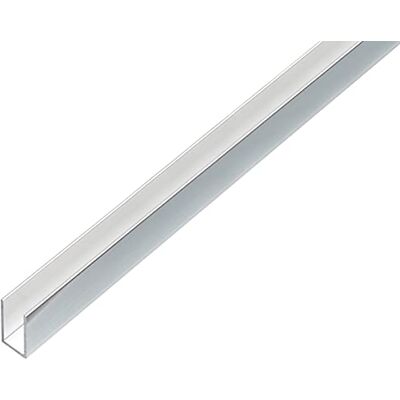 Alberts 488482 Profil U aluminium, design chromowany 1000 x 10 x 15 mm Alberts 488482 Profil U aluminium, design chromowany 1000 x 10 x 15 mm