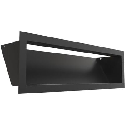 KRATKI LUFT kratka wentylacyjna 12 x 40 cm, czarna, metalowa kratka kominkowa, prostokątna, malowana proszkowo, do montażu na ścianie, funkcjonalna i dekoracyjna KRATKI LUFT kratka wentylacyjna 12 x 40 cm, czarna, metalowa kratka kominkowa, prostokątna, malowana proszkowo, do montażu na ścianie, funkcjonalna i dekoracyjna
