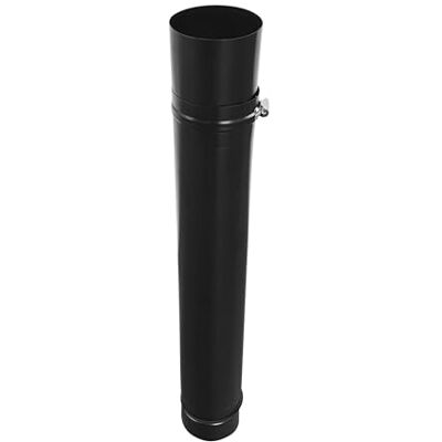 FIREFIX RES80/TR rura do pieca na pellet, 80 mm, stal nierdzewna, czarna, rura teleskopowa FIREFIX RES80/TR rura do pieca na pellet, 80 mm, stal nierdzewna, czarna, rura teleskopowa