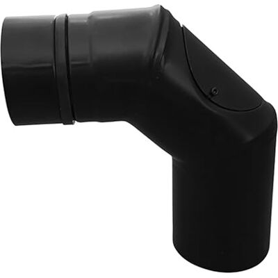 FIREFIX Rura do pieca na pellet łuk, 80 mm, stal nierdzewna, czarna, 90 stopni FIREFIX Rura do pieca na pellet łuk, 80 mm, stal nierdzewna, czarna, 90 stopni