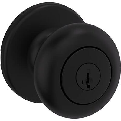 Kwikset 94002-950 gałka do drzwi wejściowych, matowa czerń Kwikset 94002-950 gałka do drzwi wejściowych, matowa czerń
