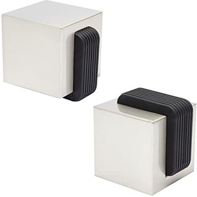WAGNER ścienny do drzwi SCREW – 40 x 40 x 45 mm, odlew ciśnieniowy cynkowy o wyglądzie stali nierdzewnej, miękki ogranicznik z termoplastycznego kauczuku, czarny, do wkręcania wraz z materiałem montażowym – 15516211 WAGNER ścienny do drzwi SCREW – 40 x 40 x 45 mm, odlew ciśnieniowy cynkowy o wyglądzie stali nierdzewnej, miękki ogranicznik z termoplastycznego kauczuku, czarny, do wkręcania wraz z materiałem montażowym – 15516211