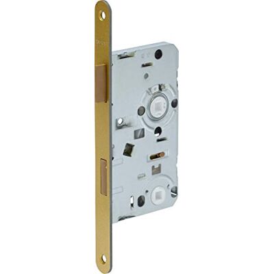ABUS Zamek wpuszczany do drzwi WC ES WC R G 55 78 20-61771, złoty ABUS Zamek wpuszczany do drzwi WC ES WC R G 55 78 20-61771, złoty