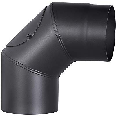 FIREFIX O130/1 R150/BT rura dymowa, czarna FIREFIX O130/1 R150/BT rura dymowa, czarna