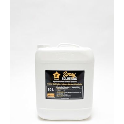Wagner SPRAY SOLUTIONS przetestowany i zatwierdzony przez , Farba do ścian wewnętrznych: biała matowa opracowana specjalnie do układów spryskiwania, 10 litrów Wagner SPRAY SOLUTIONS przetestowany i zatwierdzony przez , Farba do ścian wewnętrznych: biała matowa opracowana specjalnie do układów spryskiwania, 10 litrów
