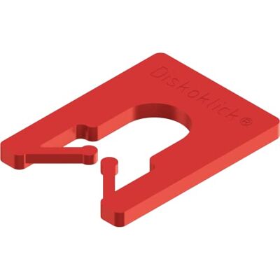 Roto Gluske System palet dystansowych DISKOKLICK typ 2, 40 x 30 x 3 mm, kolor czerwony, 1000 sztuk Roto Gluske System palet dystansowych DISKOKLICK typ 2, 40 x 30 x 3 mm, kolor czerwony, 1000 sztuk