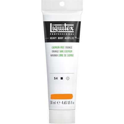 Liquitex 1138892 Professional Heavy Body farba akrylowa o artystycznej jakości o optymalnej odporności na światło o maslanej konsystencji, tuba 138 ml Cadmium Free Orange Liquitex 1138892 Professional Heavy Body farba akrylowa o artystycznej jakości o optymalnej odporności na światło o maslanej konsystencji, tuba 138 ml Cadmium Free Orange
