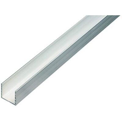 Alberts 470357 Profil U aluminium, naturalne 1000 x 25 x 25 mm Alberts 470357 Profil U aluminium, naturalne 1000 x 25 x 25 mm