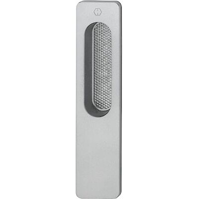 HOPPE 3866539 Omega muszla do drzwi przesuwnych, na zewnątrz, prostokątna, aluminium, 34 x 150 mm, efekt stali nierdzewnej HOPPE 3866539 Omega muszla do drzwi przesuwnych, na zewnątrz, prostokątna, aluminium, 34 x 150 mm, efekt stali nierdzewnej