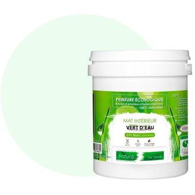 BOX DECO COULEURS Ekologiczna naturalna farba ścienna o wyglądzie wnętrza matowy 1L / 13m², wodna zieleń BOX DECO COULEURS Ekologiczna naturalna farba ścienna o wyglądzie wnętrza matowy 1L / 13m², wodna zieleń
