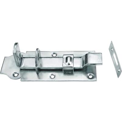 Connex Rygiel zamkowy 75 x 200 mm wygięty z blachą zamykającą ocynkowaną/rygiel drzwi/zatrzask/zamek przesuwny/uchwyt do zamykania/zamek drzwi/okucie/DYB2206021, niebieski ocynkowany Connex Rygiel zamkowy 75 x 200 mm wygięty z blachą zamykającą ocynkowaną/rygiel drzwi/zatrzask/zamek przesuwny/uchwyt do zamykania/zamek drzwi/okucie/DYB2206021, niebieski ocynkowany