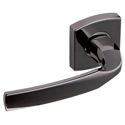 VACHETTE Czarny aluminiowy klamka do drzwi - Kwadratowa rozetka - Styl klasyczny VACHETTE Czarny aluminiowy klamka do drzwi - Kwadratowa rozetka - Styl klasyczny