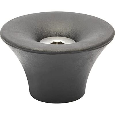 WAGNER Drzwi zewnętrzne Ø 50 x 30 mm, czarny bufor z litego kauczuku, do przykręcenia do podłogi, materiał montażowy w zestawie 15520211 WAGNER Drzwi zewnętrzne Ø 50 x 30 mm, czarny bufor z litego kauczuku, do przykręcenia do podłogi, materiał montażowy w zestawie 15520211