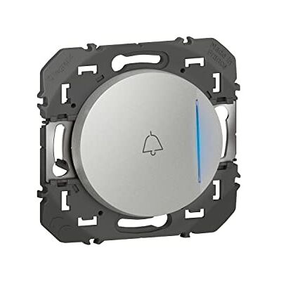 Legrand Prosty suwak z lampką kontrolną Dooxie 6 A 250 V ~ wykończenie aluminiowe – opakowanie blistrowe Legrand Prosty suwak z lampką kontrolną Dooxie 6 A 250 V ~ wykończenie aluminiowe – opakowanie blistrowe